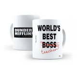 Caneca World Best Boss Teacher The Office Dunder Mifflin