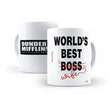 Caneca World Best Boss Wife The Office Dunder Mifflin