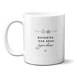 Caneca Xicara Porcelana Presente