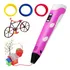 Caneta 3d Profissional Impressão Tridimensional Infantil Cor Rosa 110v 220v