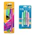 Caneta Bic Fashion 4 Cores + Marca Texto Mini Cis Pastel