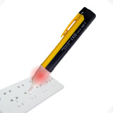 Caneta Detectora De Tensao 90v 1000v Com Lanterna Led Chave Detector Corrente Eletrica Sinal Teste Sonoro E Luz Profissional Bekcommerce