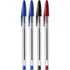 Caneta Esferográfica 1.0 Mm Bic Cristal Blister C/ 4 Canetas Cor Do Exterior Transparente