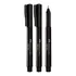 Caneta Faber Castell Fine Pen 0.4mm Preta Ponta Fina C/ 3 Un