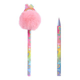 Caneta Gel Barbie Pompom