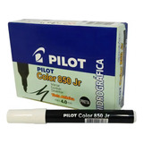 Caneta Hidrográfica Pilot 850 Jr Color Caixa C 12 Unidades Cor Preto