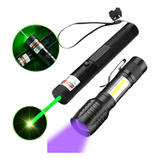 Caneta Laser Pointer Verde Ultra Forte Alcance Led Neon Uv