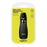 Caneta Logitech R400 Apresentador Multimídia Lazer Sem Fio