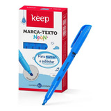 Caneta Marca Texto Azul