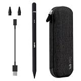 Caneta Pencil Pro Wb Preta Para Apple Ipad Sensível à Inclinação, Rejeição De Palma Da Mão E Display De Bateria Acompanha Estojo Protetor Preto