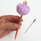 Caneta Pompom Pelucia Em