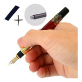 Caneta Tinteiro Luxo Vermelha