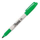Caneta Unitária Marcador Permanente Sharpie Fine Cor Cor Básicas: Verde (green)