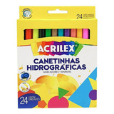 Canetinha Hidrografica Acrilex C/24 Cores