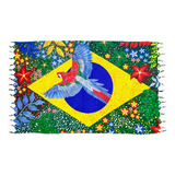 Canga De Praia Saida Piscina Clube Grande Bandeira Brasil Br