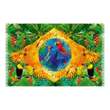 Canga Praia Bandeira Brasil