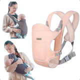 Canguru De Bebê Carregador Ergonômico Passeio Aiebao Cor Rosa