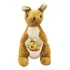 Canguru De Pelucia Com Filhote 26cm Austrália Super Fofo