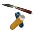 Canivete Churrasqueiro Com Bainha De Couro Inox Madeira 26cm