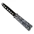 Canivete Faca Butterfly Balisong Caveira Treino Fg