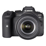  Canon Eos Kit R6 + Lente 24-105mm Is Stm Mirrorless Cor Preto