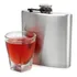 Cantil Em Aço Inox 210ml De Bolso Porta Bebida Luxo