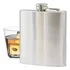 Cantil Porta Bebida De Bolso Em Inox 270 Ml 9oz Cor Prateado Lisa
