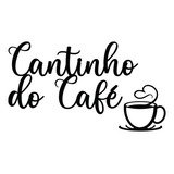 Cantinho Do Café 3d Em Mdf 3mm Fita Autoadesiva Preto Fosco