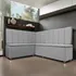 Canto Alemão 4 Lugares Lanchonete 1 25x1 60 Liso Cinza Claro
