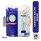 Canudo Milk Shake Biodegradavel