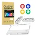 Capa Acrilica Nintendo Switch Oled + Pelicula Vidro + 4 Grip