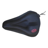 Capa Almofada P Banco Selim Gel Bicicleta Bike Confortável Cor Preto Jws