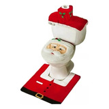 Capa Assento Sanitário Banheiro Natal Papai Noel Jogo 3 Pçs