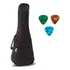 Capa Bag  Ukulele Luxo Concert + 3 Palhetas