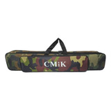 Capa Bolsa Porta Varas Três Ziper Para Traia Pesca 80cm Cmik Cor Camuflada Verde