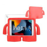 Capa Borracha P/ iPad 9 Infantil Cores + Pelicula De Vidro