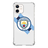 Capa Capinha Anti Shock Logo Manchester City Campeão Azul