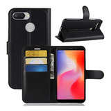 Capa Capinha Carteira Flip Case 360 Xiaomi Redmi 6 Tela 5.45