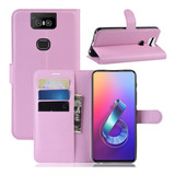 Capa Capinha Carteira Flip Couro Asus Zenfone 6 Zs630kl 6.4