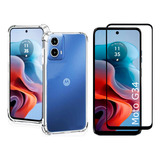 Capa Capinha Case + Película 3d Para Motorola Moto G34 6.5''