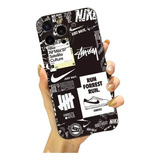 Capa Capinha P/ iPhone 14 Pro Max Nike Jordan Stussy Preto