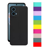Capa Capinha Para Moto G34 5g Silicone Aveludado Cores