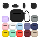 Capa Capinha Silicone Com Mosquetão De Brinde Para AirPods 4