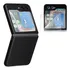 Capa Capinha Slim + Plc Painel Traseiro Para Galaxy Z Flip 5 Cor Preto