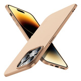 Capa Capinha Ultra Fina Para iPhone 16 Pro Max Case Acrílica Fosca Dourada - Danet