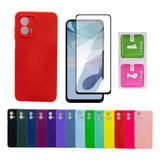 Capa Case Capinha + Película Vidro 3d Para Moto G53 Xt2335