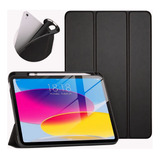 Capa Case Para iPad 10 2 Geração 7 8 9 Suporte Caneta Tablet