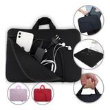 Capa Case Para Notebook 15 6   Com Alça Resistente A Água