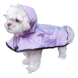 Capa Chuva Pet Cachorro Faixa Reflexiva Impermeável P M G Gg