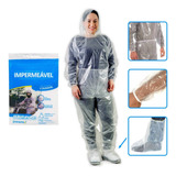 Capa Chuva Transparente Completa